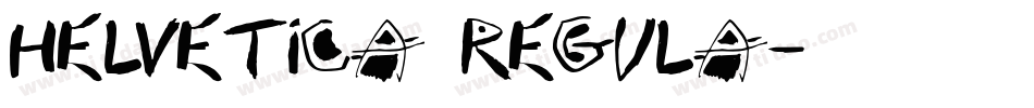 helvetica regula字体转换